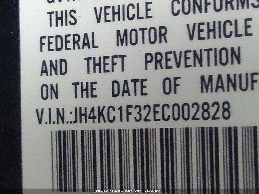 2014 ACURA RLX - JH4KC1F32EC002828