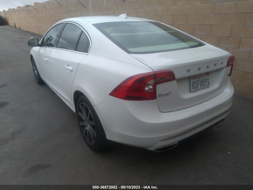 2016 VOLVO S60 INSCRIPTION T5 DRIVE-E PLATINUM LYV402FM9GB097106