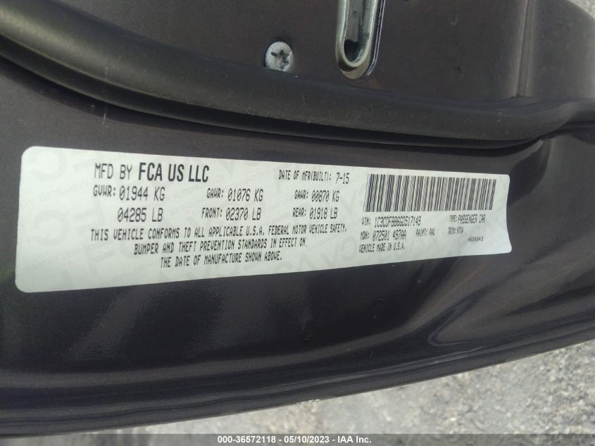 2016 DODGE DART SXT - 1C3CDFBB6GD517149