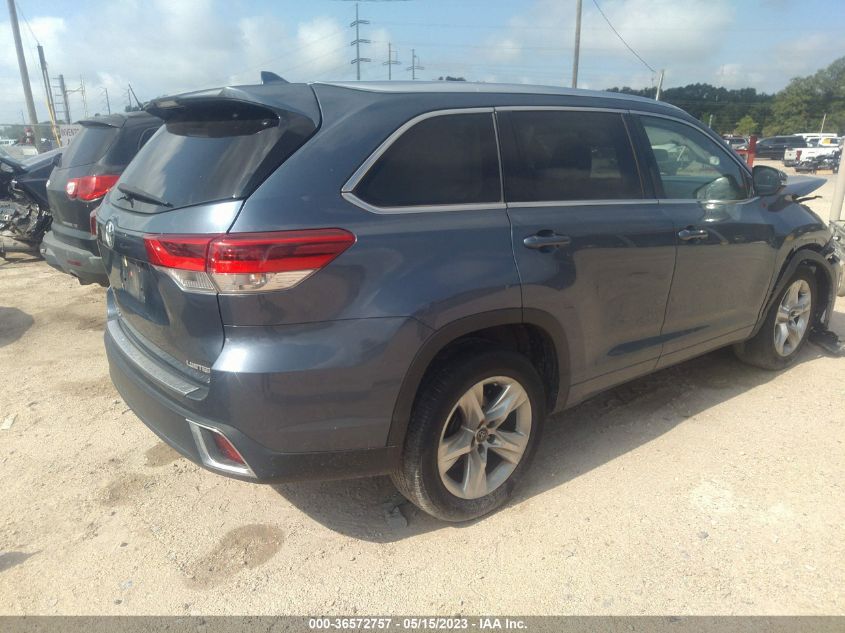 2017 TOYOTA HIGHLANDER LIMITED - 5TDYZRFH8HS226774