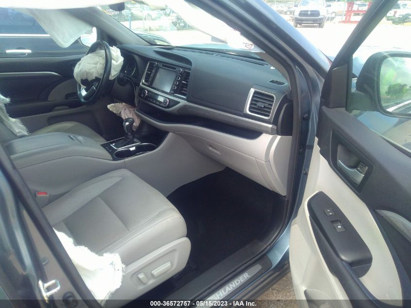 2017 TOYOTA HIGHLANDER LIMITED - 5TDYZRFH8HS226774