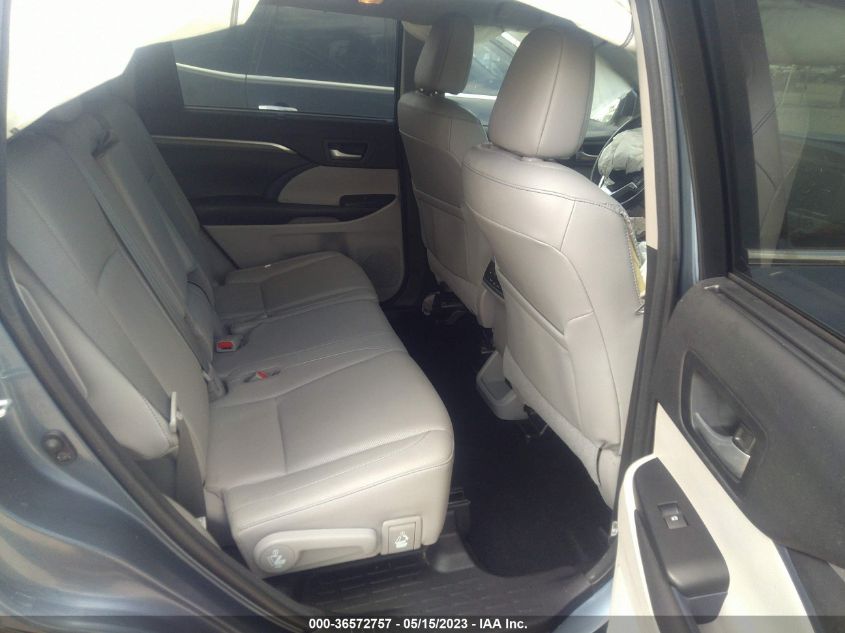 2017 TOYOTA HIGHLANDER LIMITED - 5TDYZRFH8HS226774