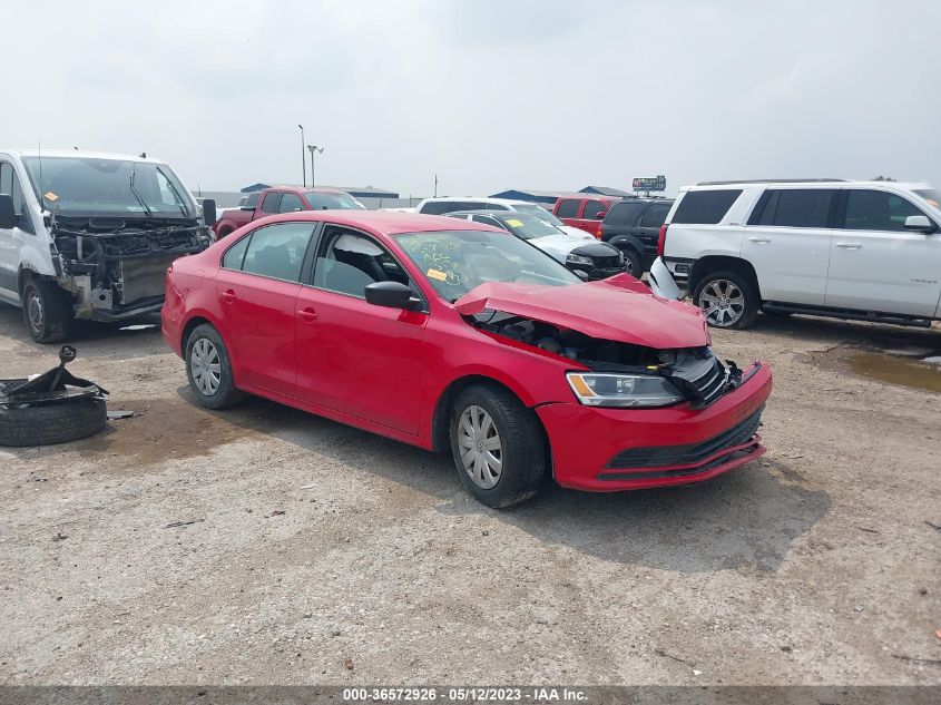 2015 VOLKSWAGEN JETTA SEDAN 2.0L S W/TECHNOLOGY - 3VW2K7AJ9FM282502