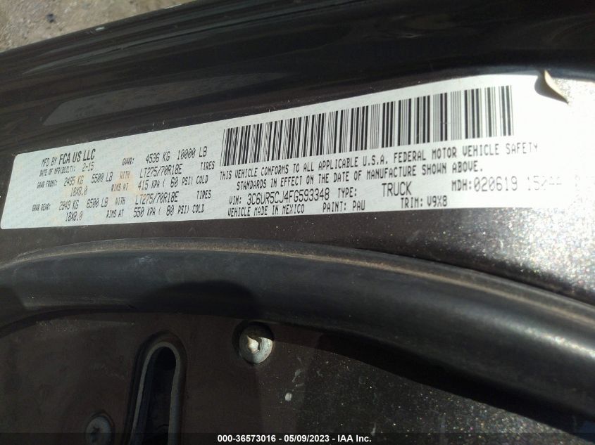 2015 RAM 2500 TRADESMAN - 3C6UR5CJ4FG593348