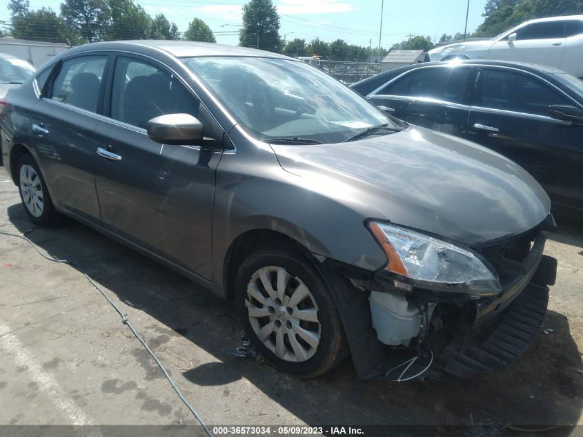 2015 NISSAN SENTRA SR/SL/S/SV/FE+ S - 3N1AB7APXFL634675