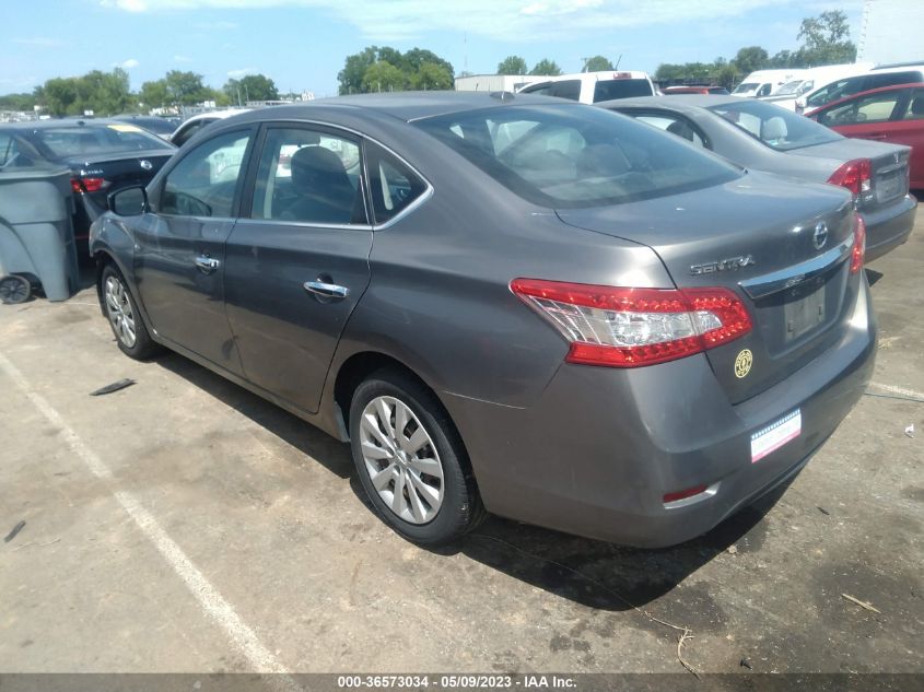 2015 NISSAN SENTRA SR/SL/S/SV/FE+ S - 3N1AB7APXFL634675