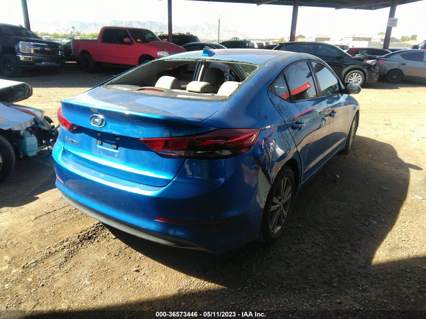 VIN KMHD84LF2JU475141 2018 HYUNDAI ELANTRA SEL