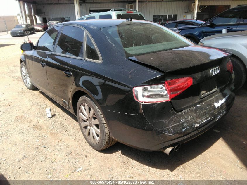 2013 AUDI A4 PREMIUM - WAUAFAFL1DN040829