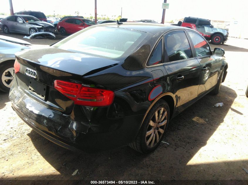 2013 AUDI A4 PREMIUM - WAUAFAFL1DN040829