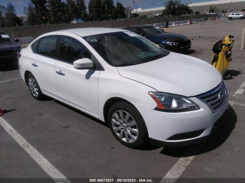 2015 NISSAN SENTRA SR/SL/S/SV/FE+ S - 3N1AB7AP1FY220736