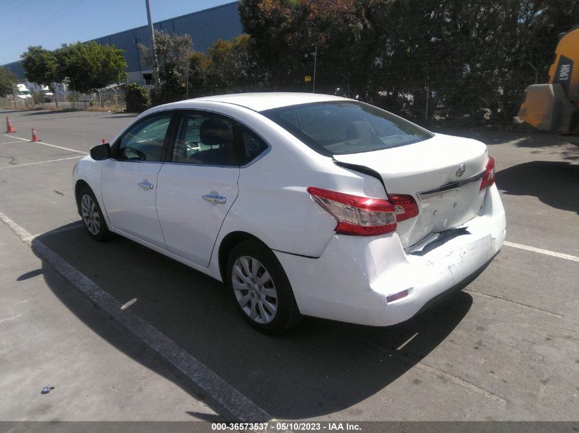 2015 NISSAN SENTRA SR/SL/S/SV/FE+ S - 3N1AB7AP1FY220736