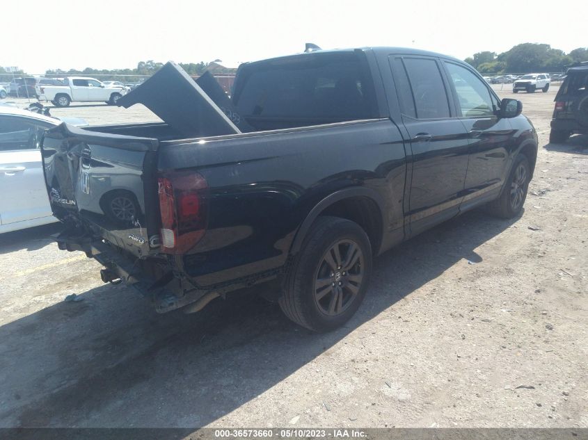 2020 HONDA RIDGELINE SPORT - 5FPYK3F10LB018557
