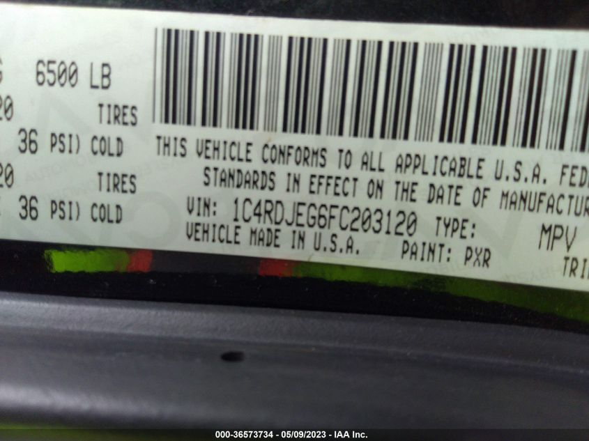 2015 DODGE DURANGO CITADEL - 1C4RDJEG6FC203120