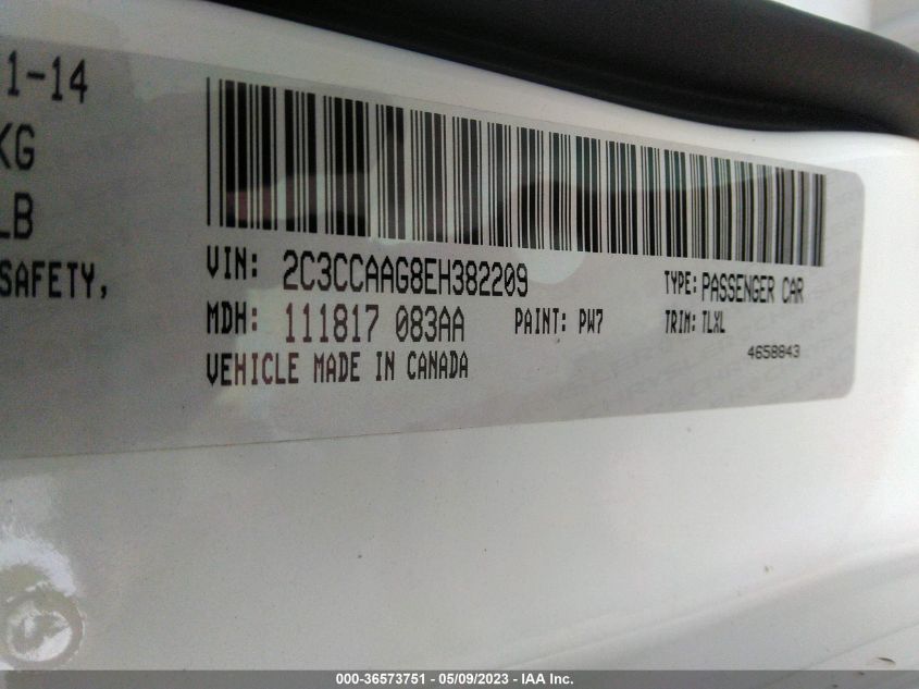 2014 CHRYSLER 300 - 2C3CCAAG8EH382209