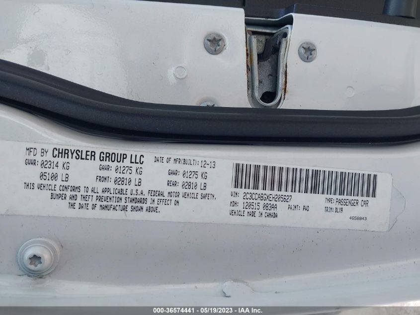 2014 CHRYSLER 300 300S - 2C3CCABGXEH205627