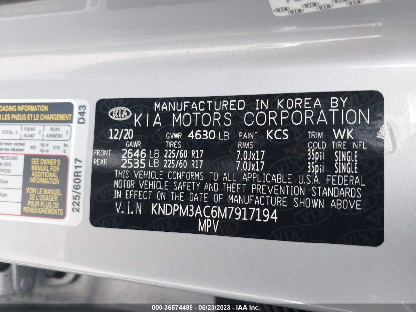 2023 KIA SOUL LX - KNDJ23AUXP7845909