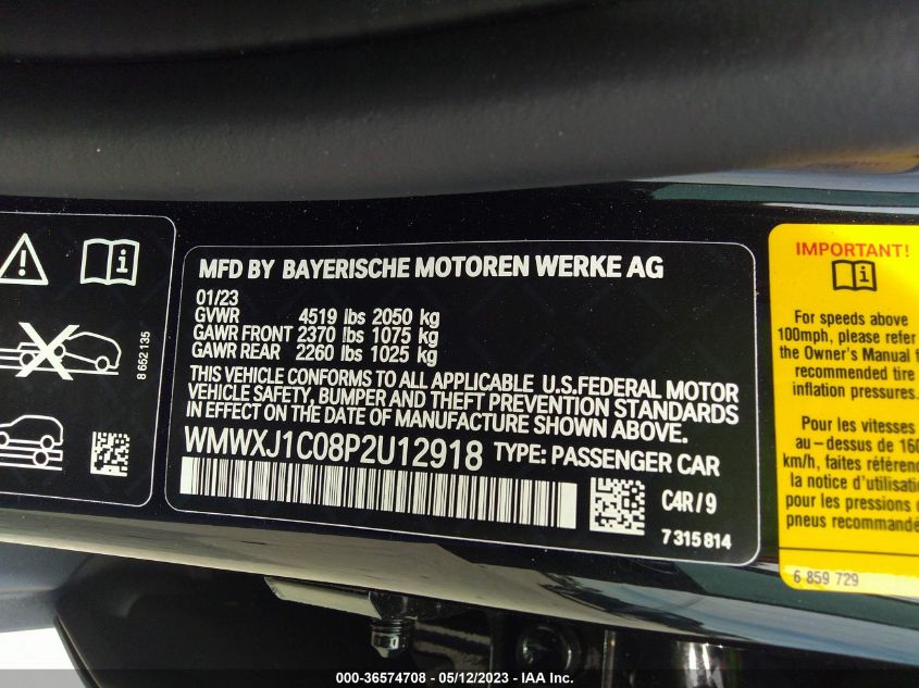 2023 MINI CLUBMAN COOPER S - WMWXJ1C08P2U12918