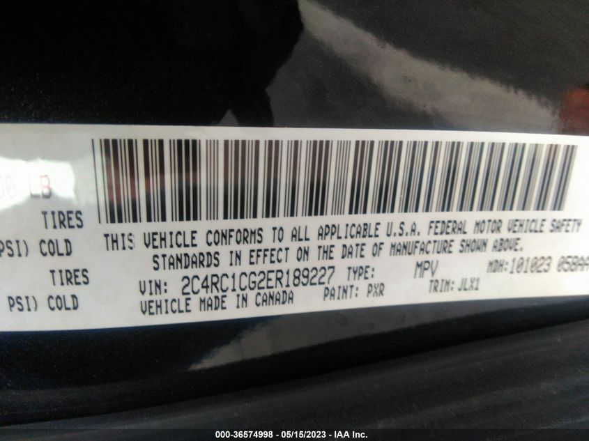 2014 CHRYSLER TOWN & COUNTRY TOURING-L 30TH - 2C4RC1CG2ER189227