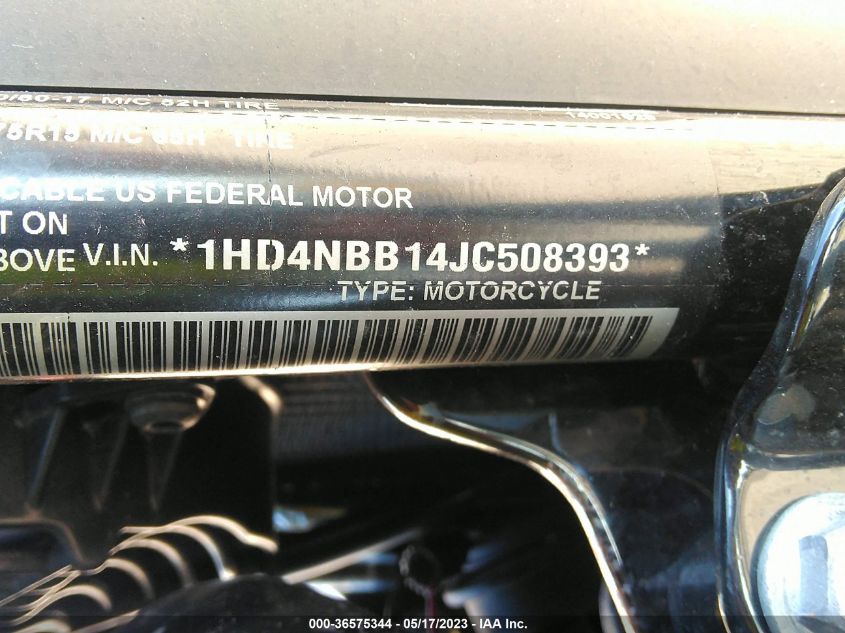2018 HARLEY-DAVIDSON XG750 1HD4NBB14JC508393