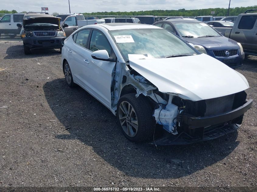 2018 HYUNDAI ELANTRA LIMITED - 5NPD84LF8JH289439