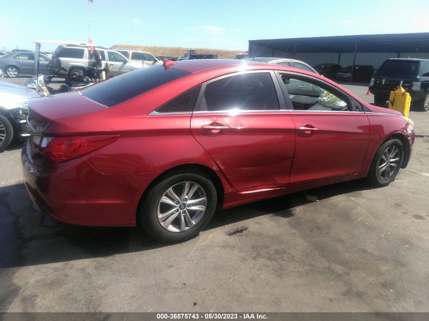 2013 HYUNDAI SONATA GLS PZEV - 5NPEB4AC5DH645588