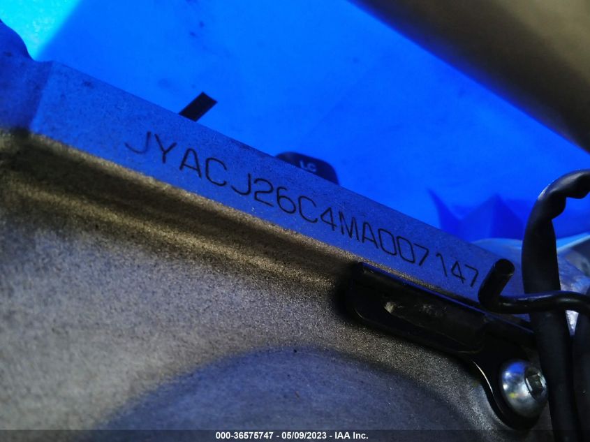 2021 YAMAHA YZ450 F JYACJ26C4MA007147