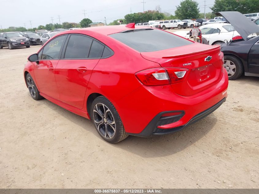 2019 CHEVROLET CRUZE LT - 1G1BE5SM3K7104542