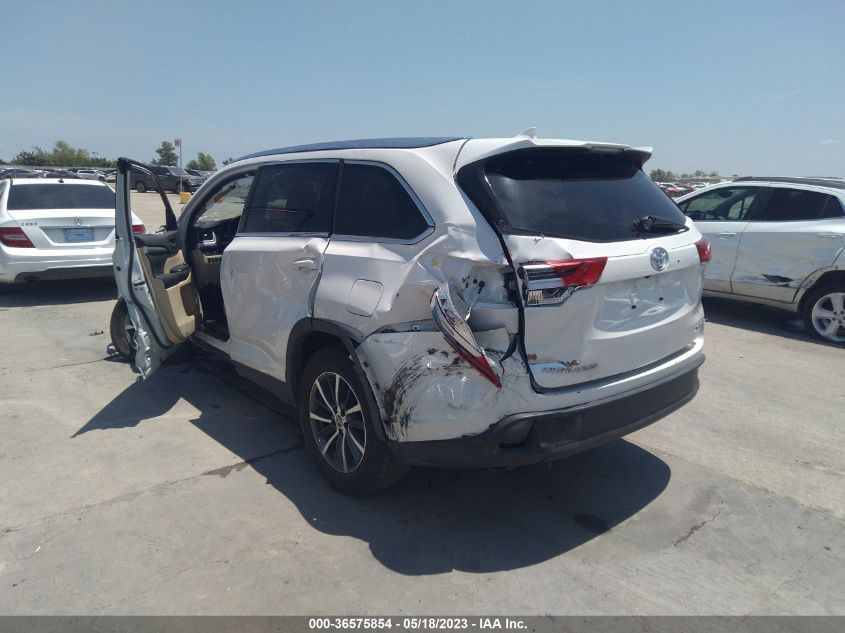 2019 TOYOTA HIGHLANDER SE/XLE - 5TDKZRFH1KS570590