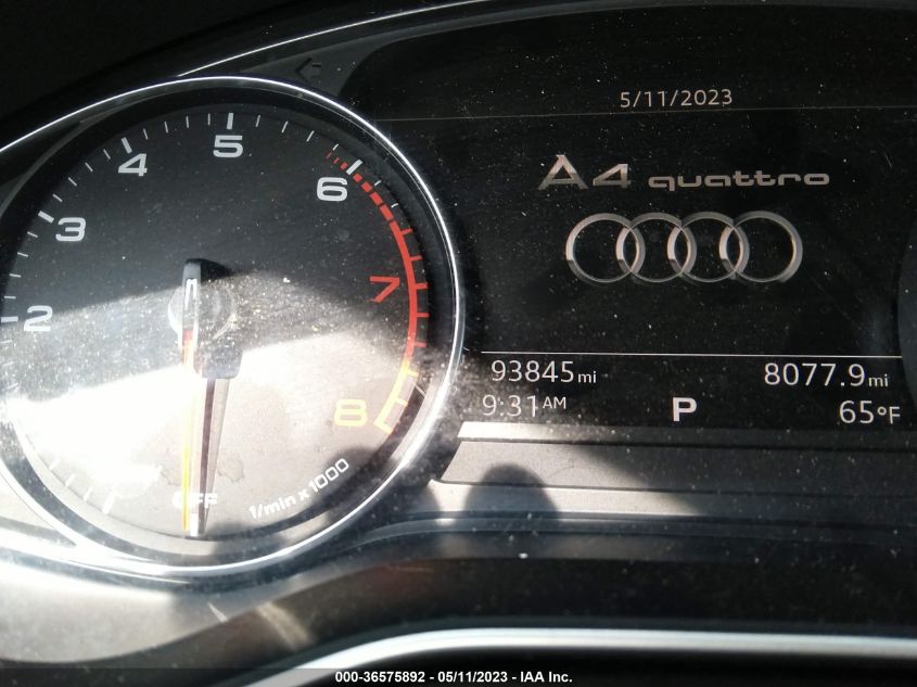 2017 AUDI A4 PREMIUM - WAUANAF44HN005798