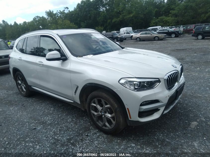 2021 BMW X3 XDRIVE30I - 5UXTY5C01M9G20146