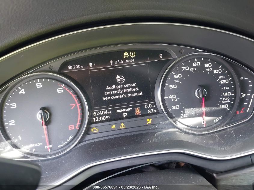 2018 AUDI A5 SPORTBACK PREMIUM PLUS - WAUENCF57JA104392