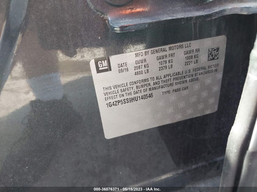 2017 BUICK LACROSSE ESSENCE - 1G4ZP5SS9HU140546