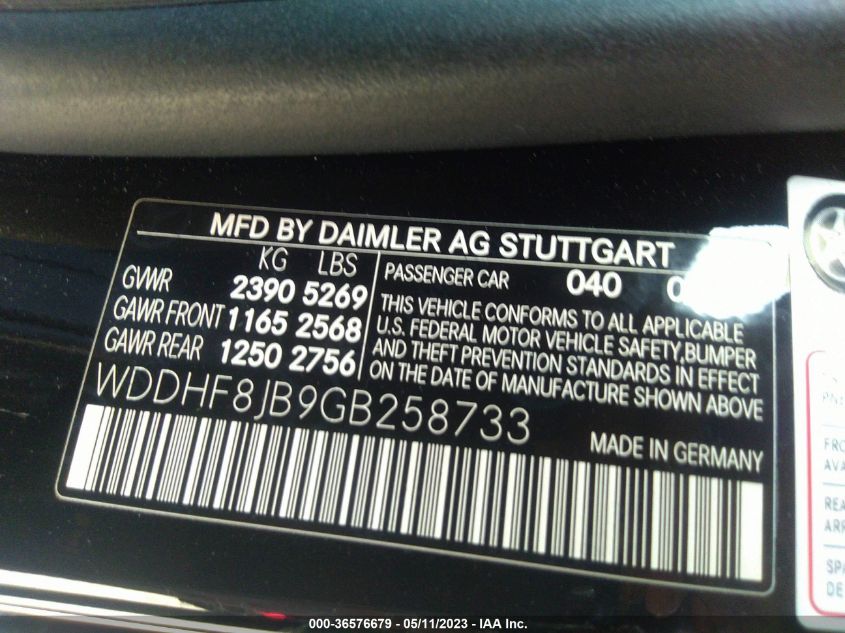 2016 MERCEDES-BENZ E 350 4MATIC WDDHF8JB9GB258733