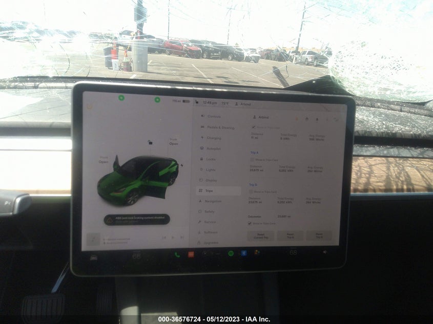 VIN 7SAYGDEE9NF346778 2022 TESLA MODEL Y LONG RANGE