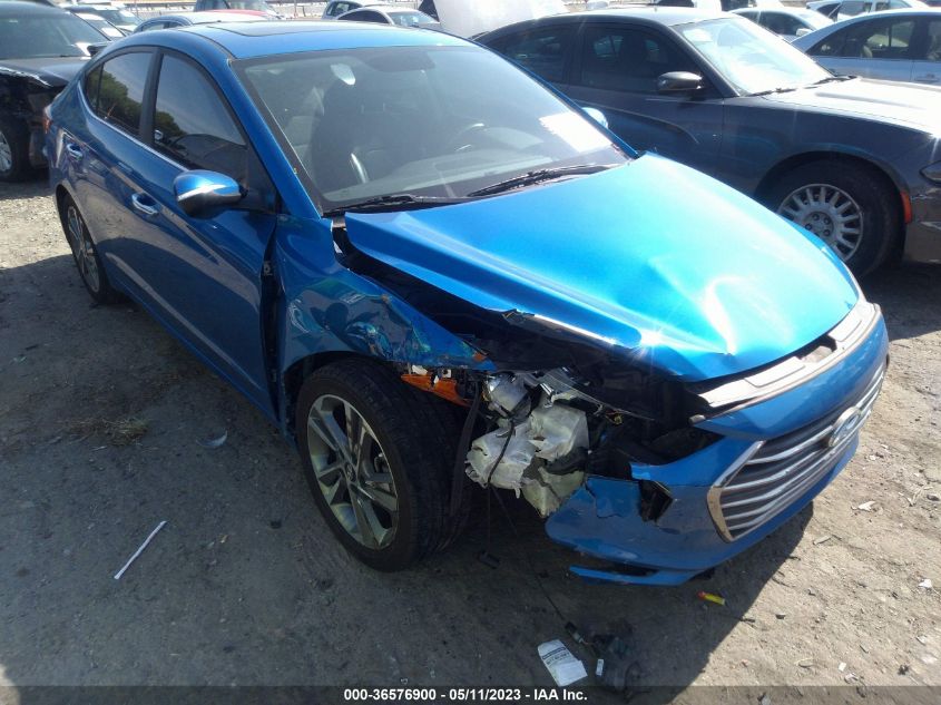 2017 HYUNDAI ELANTRA LIMITED - KMHD84LF4HU063524