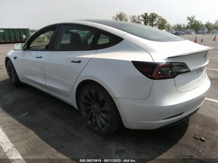 2021 TESLA MODEL 3 PERFORMANCE - 5YJ3E1ECXMF976088