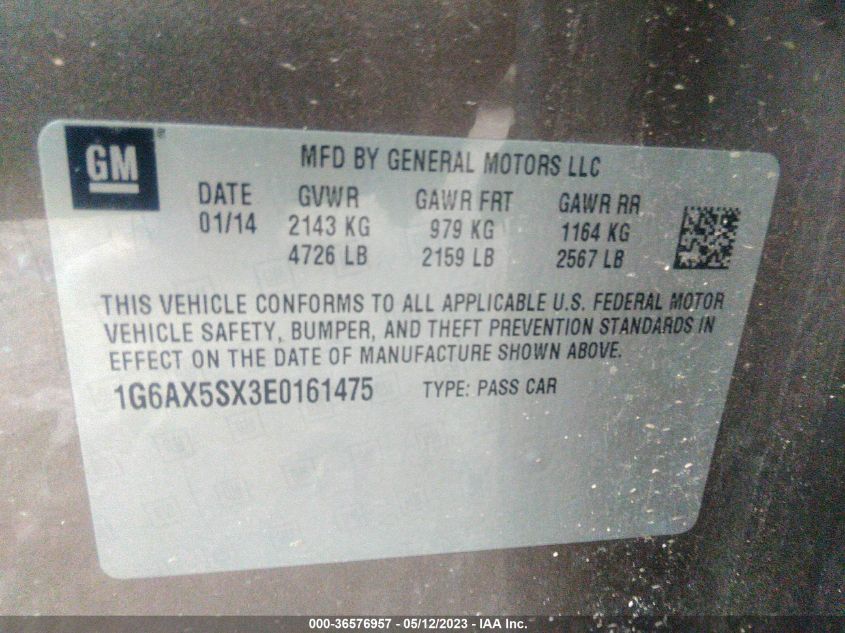 2014 CADILLAC CTS SEDAN LUXURY AWD - 1G6AX5SX3E0161475
