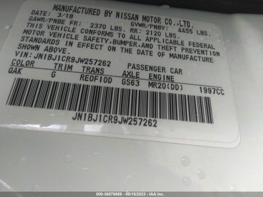 2018 NISSAN ROGUE SPORT S - JN1BJ1CR9JW257262