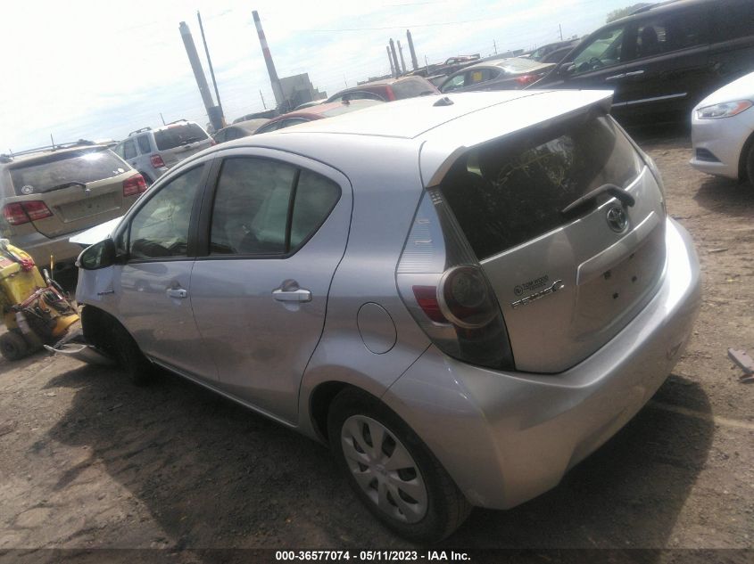2013 TOYOTA PRIUS C ONE/TWO/THREE/FOUR - JTDKDTB3XD1549243