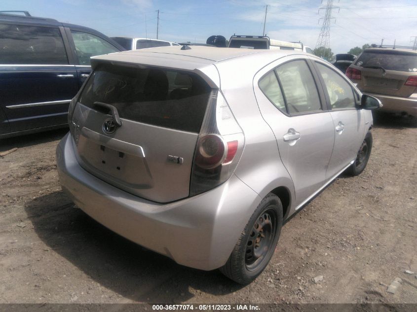2013 TOYOTA PRIUS C ONE/TWO/THREE/FOUR - JTDKDTB3XD1549243
