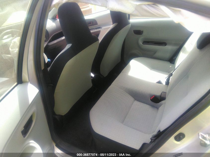 2013 TOYOTA PRIUS C ONE/TWO/THREE/FOUR - JTDKDTB3XD1549243