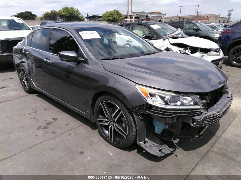 2017 HONDA ACCORD SEDAN SPORT - 1HGCR2F60HA033629