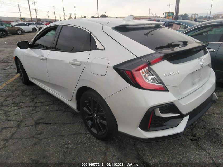 2021 HONDA CIVIC HATCHBACK EX - SHHFK7H63MU424204