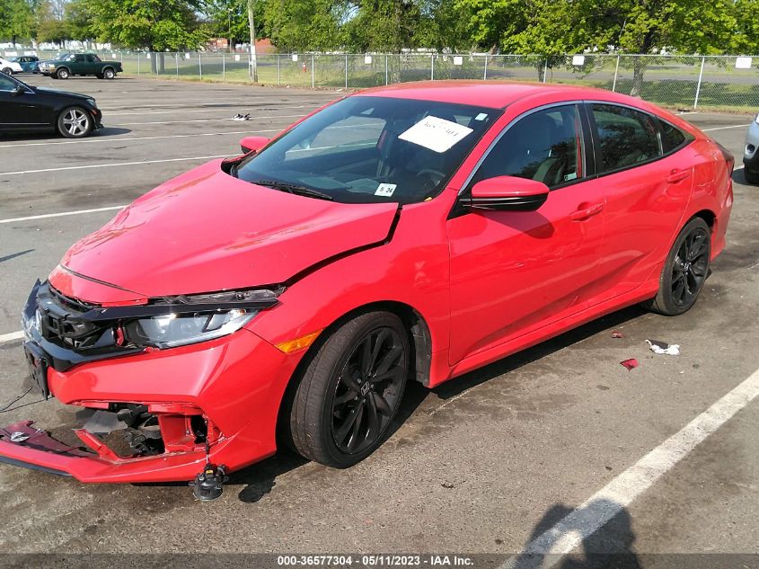 2019 HONDA CIVIC SEDAN SPORT - 2HGFC2F86KH536283
