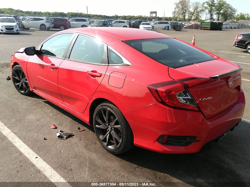 2019 HONDA CIVIC SEDAN SPORT - 2HGFC2F86KH536283