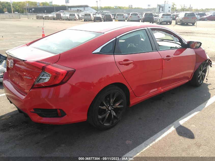 2019 HONDA CIVIC SEDAN SPORT - 2HGFC2F86KH536283