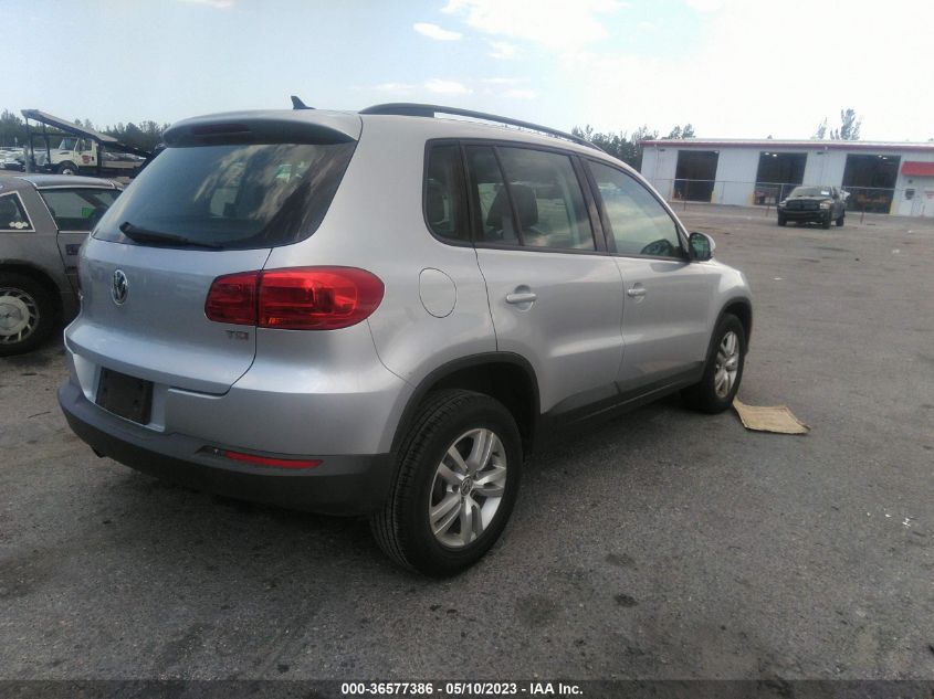 2017 VOLKSWAGEN TIGUAN - WVGAV7AX6HK040752