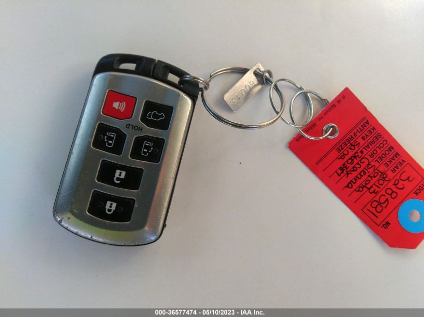2013 TOYOTA SIENNA XLE AAS/XLE/LTD - 5TDYK3DC1DS365387