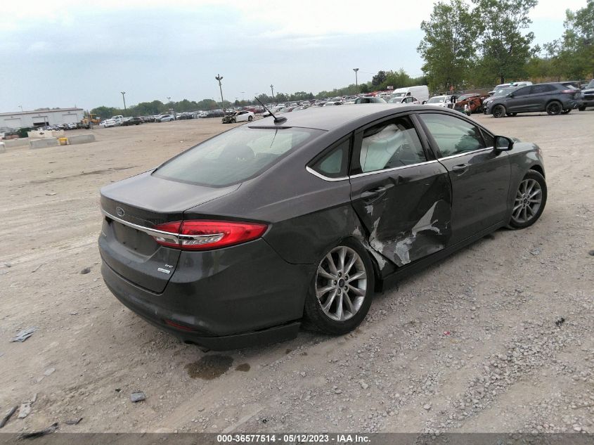 2017 FORD FUSION SE - 3FA6P0HD6HR357925