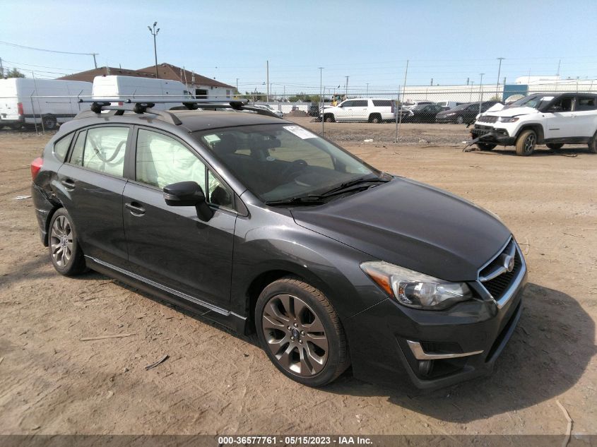 2016 SUBARU IMPREZA WAGON 2.0I SPORT LIMITED - JF1GPAY66G8216574